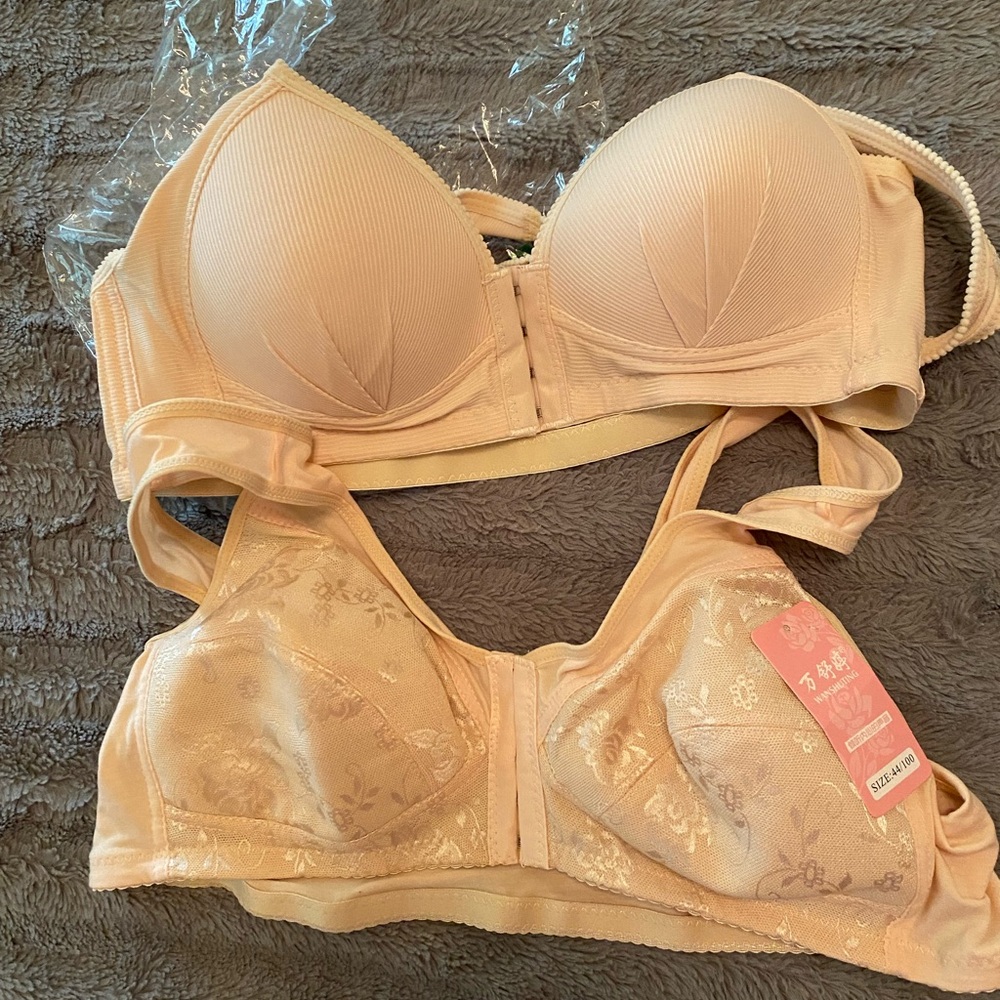 2 bras unknown brands.